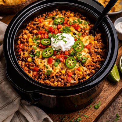 Image of Crock Pot Taco Casserole