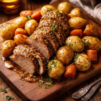 Image of Crock Pot Tenderloin and Potatoes