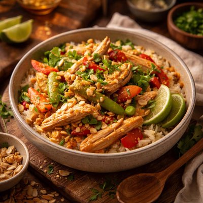 Image of Crock Pot Thai Chicken with Vegetables