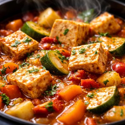 Image of Crock Pot Tofu and Veggie Stew