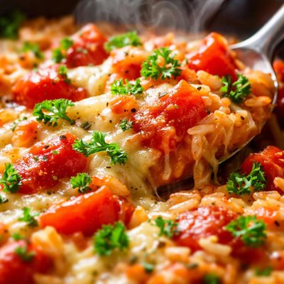 Image of Crock Pot Tomato and Rice Casserole