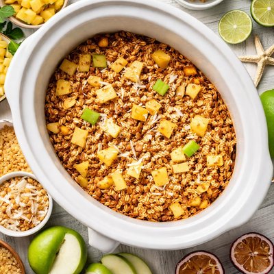 Image of Crock Pot Tropical Apple Crisp