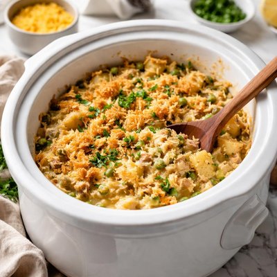 Image of Crock Pot Tuna Potato Casserole