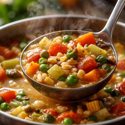 Image of Crock Pot Vegetable Barley Soup