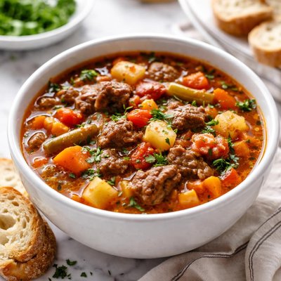 Image of Crock Pot Vegetable Beef Soup