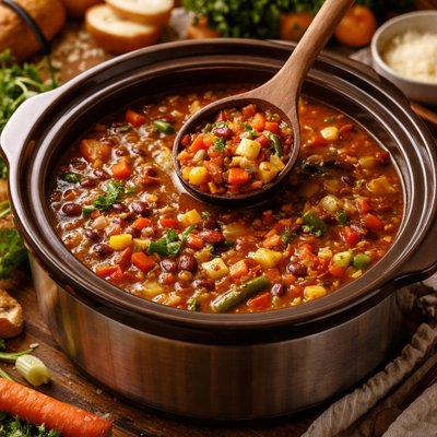 Image of Crock Pot Vegetable Soup