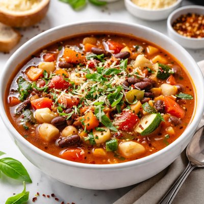 Image of Crock Pot Vegetarian Minestrone Soup