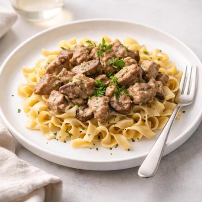 Image of Crock Pot Venison Stroganoff