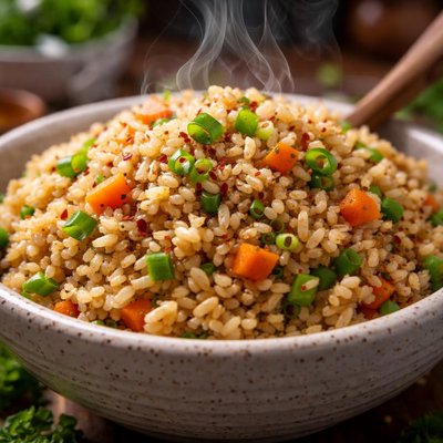 Image of Crocked Brown Rice on a Budget