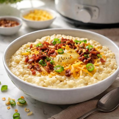 Image of Crockpot Cheesy Southern Grits