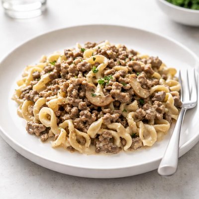 Image of Crockpot Hamburger Stroganoff