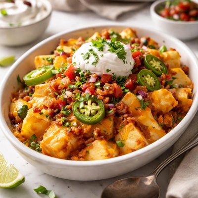 Image of Crockpot Nacho Potatoes