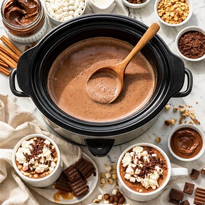 Image of Crockpot Nutella Hot Chocolate