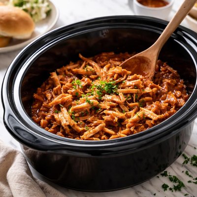 Image of Crockpot Pulled Bbq Chicken