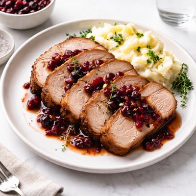 Image of Crockpot Sliced Cranberry Pork Roast