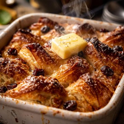 Image of Croissant Bread Butter Pudding