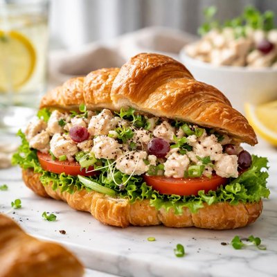 Image of Croissant Chicken Salad Sandwich