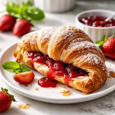 Image of Croissant Keto con Mermelada