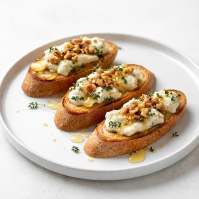 Image of Crostini with Honey and Gorgonzola
