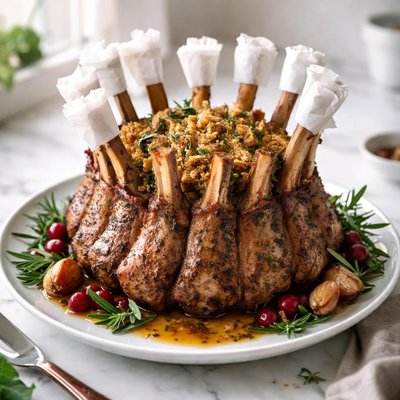 Image of Crown Lamb Roast with Sage Stuffing