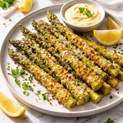 Image of Crspy Parmesan Asparagus