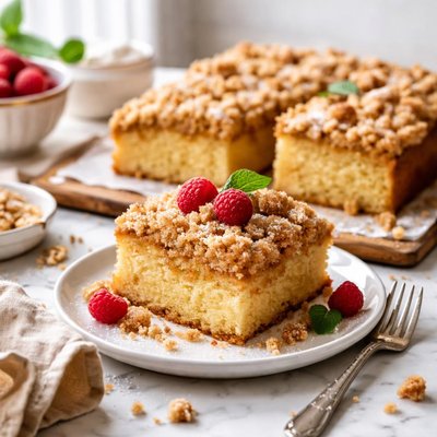 Image of Crumb Cake or Coffee Cake with Easy Streusel Topping