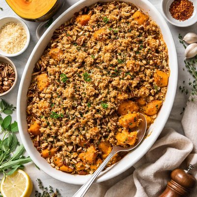 Image of Crumb Topped Butternut Squash