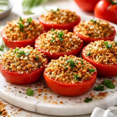Image of Crumb Topped Tomatoes