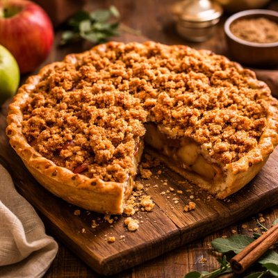 Image of Crumble Topped Apple Pie