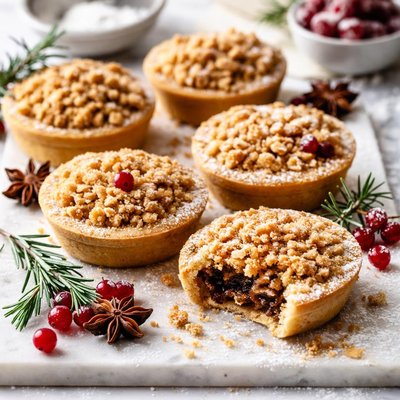 Image of Crumble Topped Mince Pies