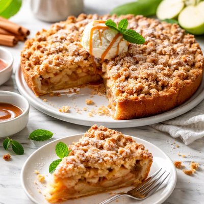 Image of Crumbly Apple Pie