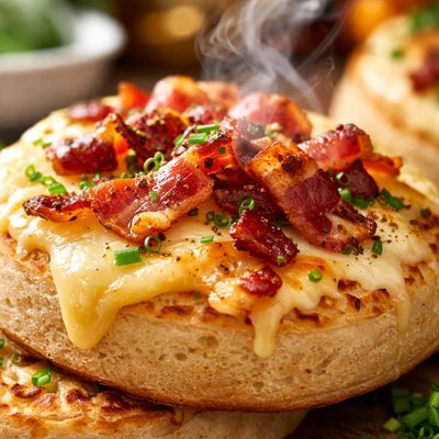 Image of Crumpets with Cheese Bacon