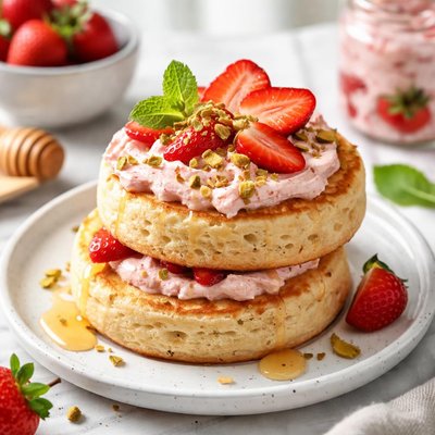 Image of Crumpets with Strawberry Cheese Aust Ww 2 5 Pnts