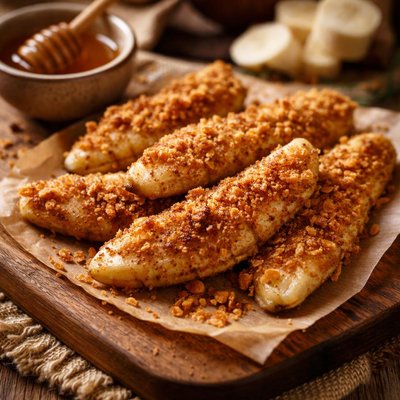 Image of Crunchy Baked Bananas