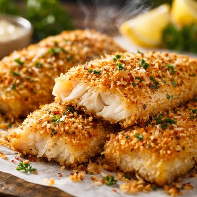 Image of Crunchy Baked Fish Fillets