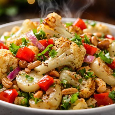 Image of Crunchy Cauliflower Water Chestnut Salad