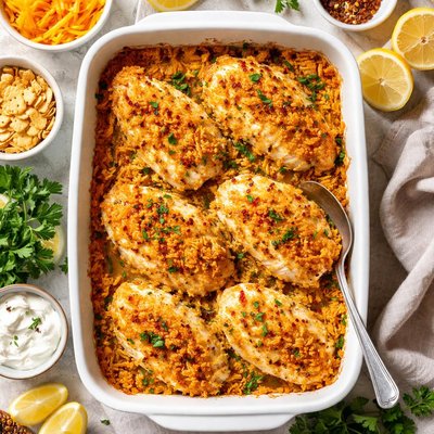 Image of Crunchy Cheese Chicken Bake