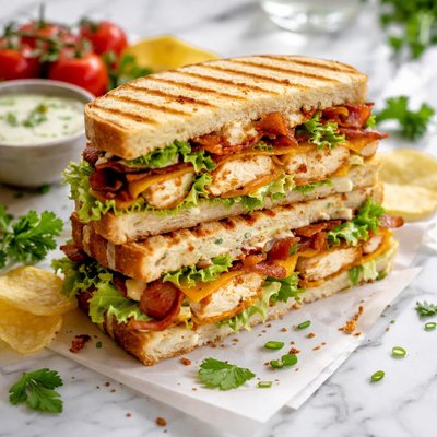 Image of Crunchy Chicken Ranch Panini Rsc