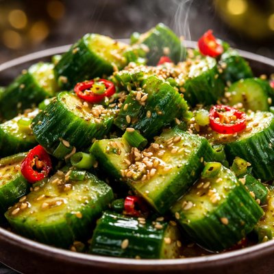 Image of Crunchy Chinese Cucumber Salad