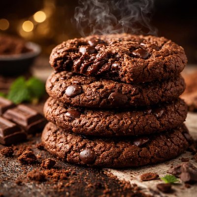 Image of Crunchy Chocolate Cookies