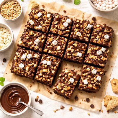 Image of Crunchy Chocolate Slice