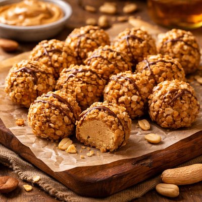 Image of Crunchy Cool Peanut Butter Balls