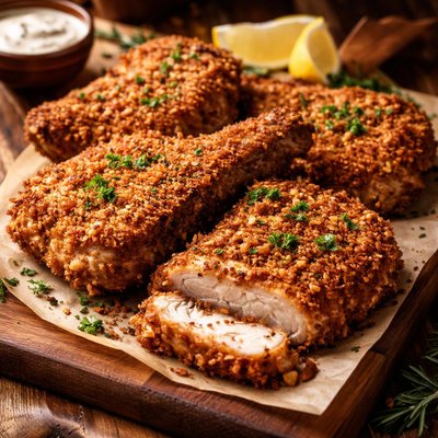 Image of Crunchy Crust Breaded Pork Chops
