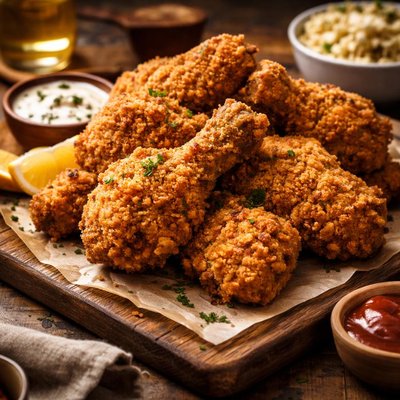 Image of Crunchy Gluten Free Fried Chicken