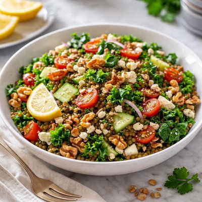 Image of Crunchy Lentil Walnut Salad