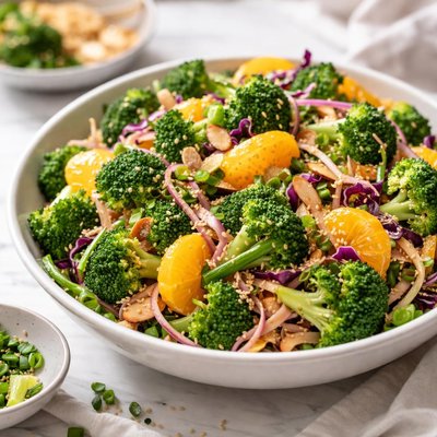 Image of Crunchy Mandarin Orange Broccoli Salad