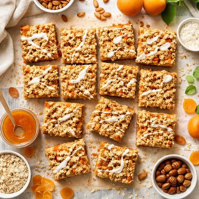 Image of Crunchy Oat Apricot Bars