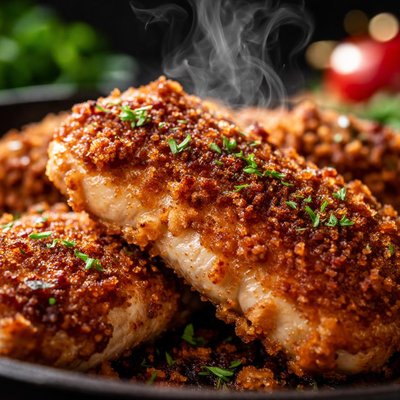 Image of Crunchy Pan Fried Chicken