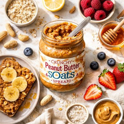 Image of Crunchy Peanut Butter and Oats Spread