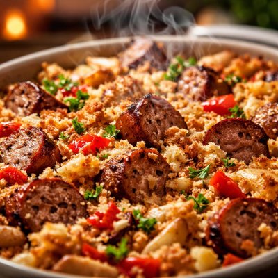 Image of Crunchy Sausage Casserole